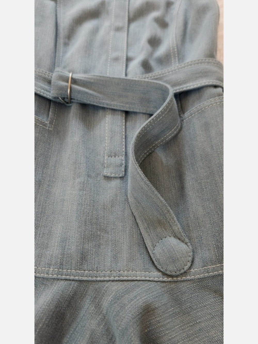Akris Punto Women's Soft Light Blue Denim Jeans- NEW - Picture 4 of 9